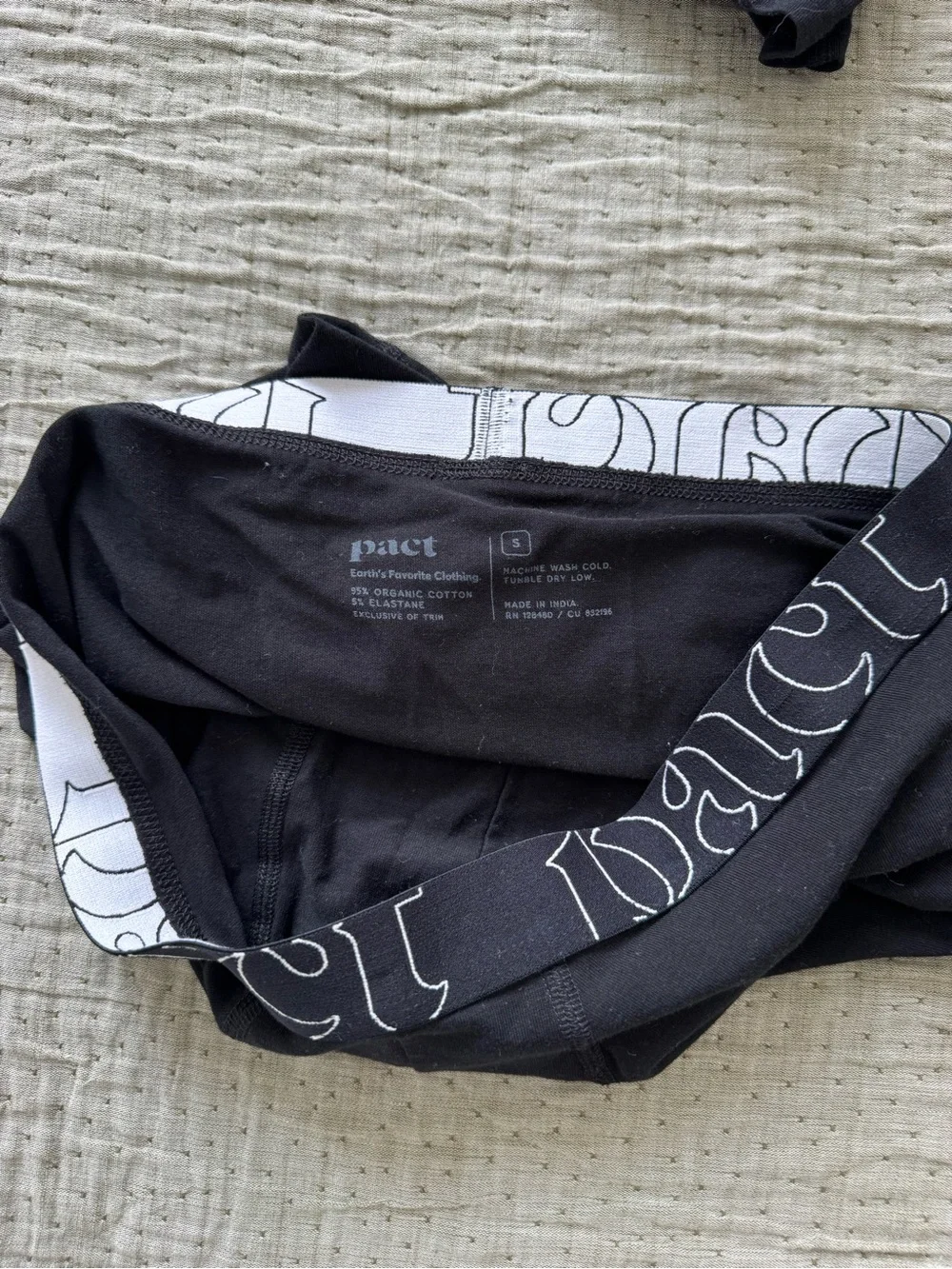 Pact Men’s Cotton Organic Everyday Boxer Briefs Set of Three NWOT
